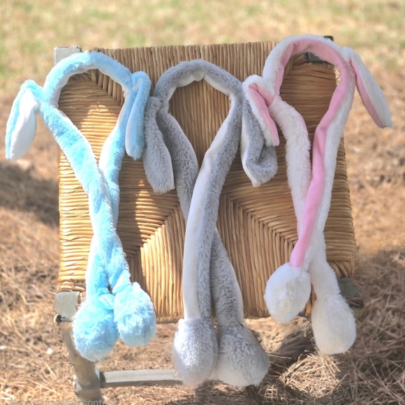 💙 Frosty Hops Wiggle Ears (Blue & White) Great Easter Basket Stuffer! - Picture 4 of 5